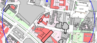 Blindgänger in der Dortmunder City