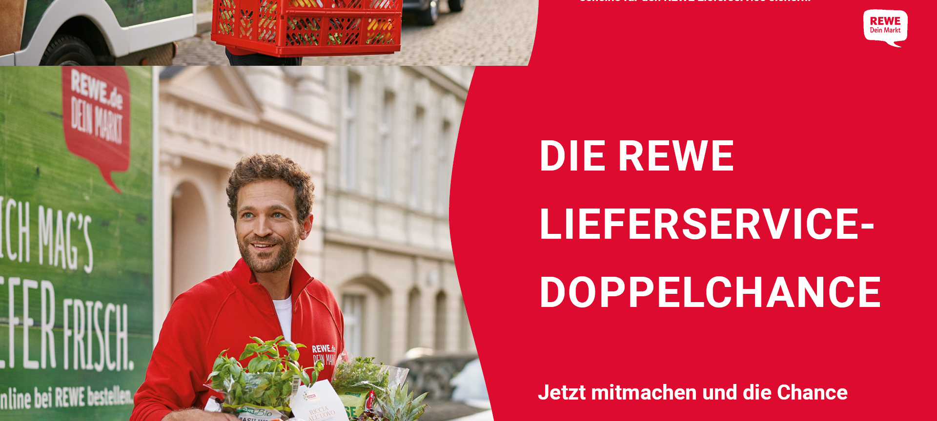 Macht mit bei der Rewe Lieferservice-Doppelchance.