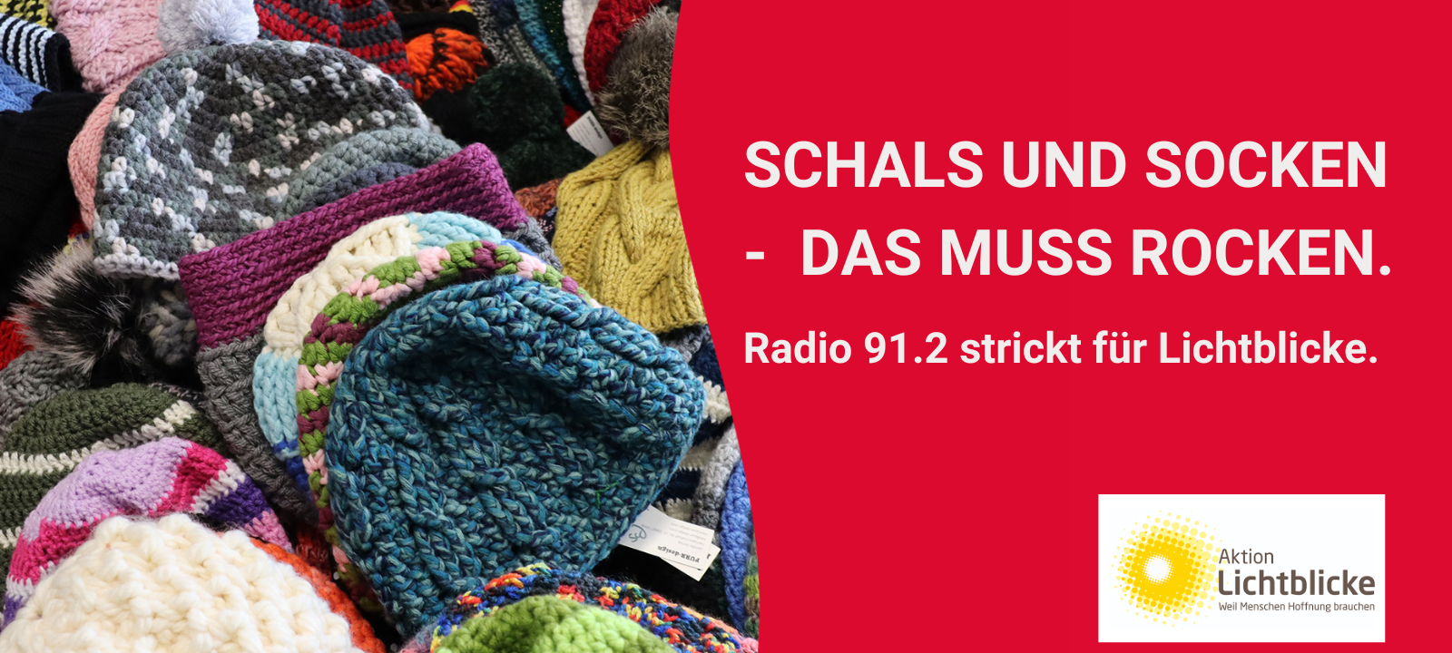 Schals und Socken - Das muss rocken: Radio 91.2 strickt für Lichtblicke