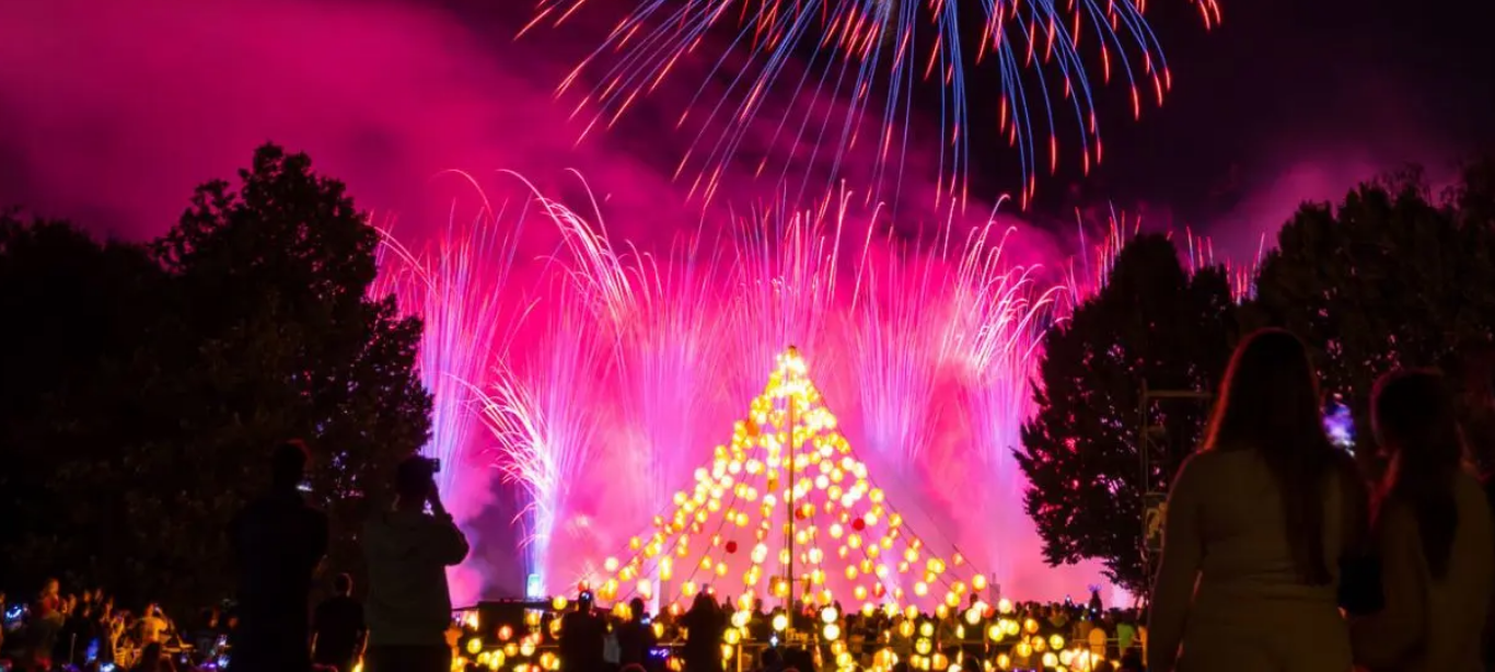 Lichterfest Westfalenpark Feuerwerk