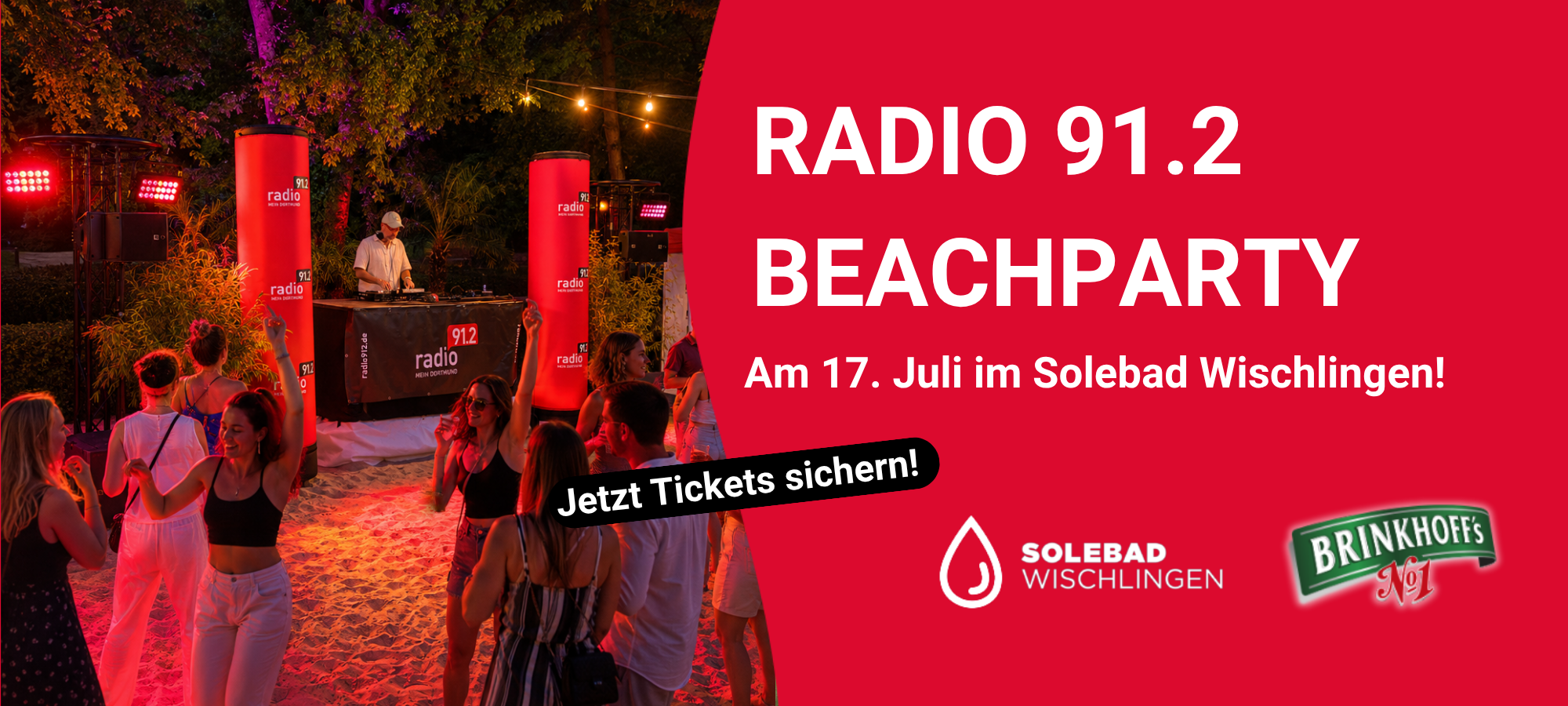 Am 17. Juli ab 17 Uhr lädt Radio 91.2 zur Beachparty im Solebad Wischlingen ein.