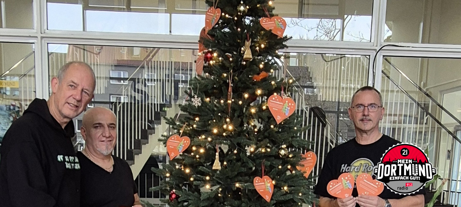 Weihnachtsbaum der Herzen im Südbad