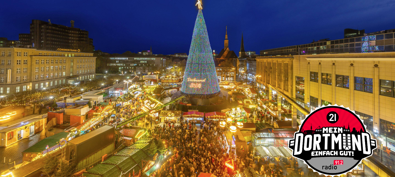Grundsteinlegung für den Weihnachtsbaum