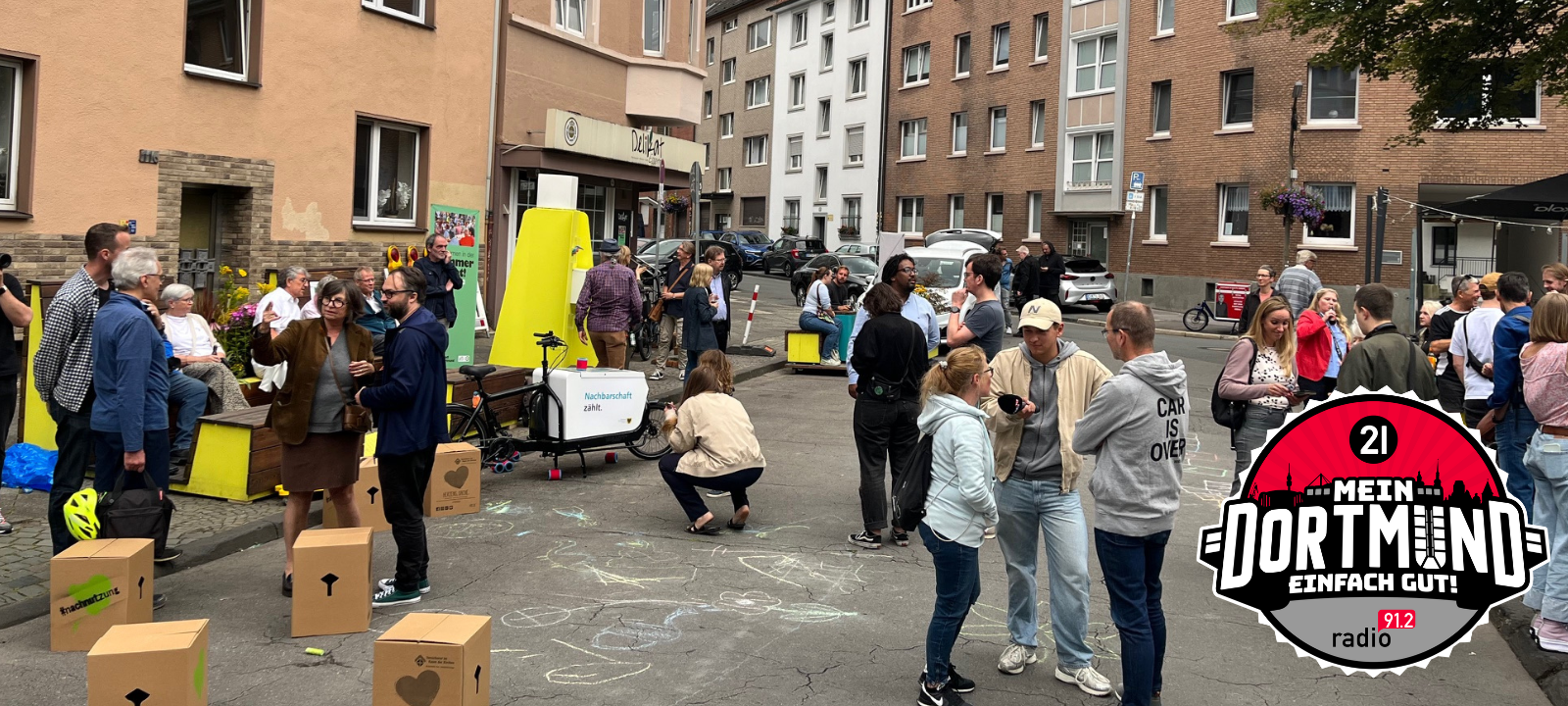 Ein Teil des Flohmarkts in der Saarlandstraße