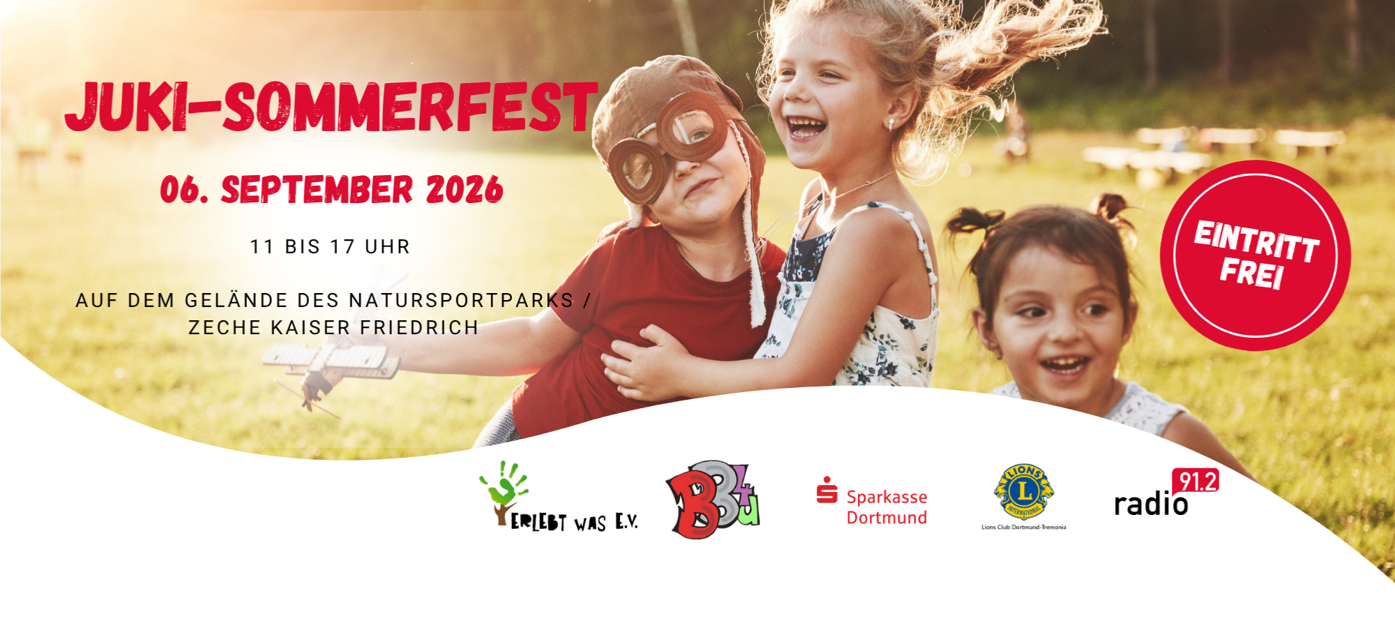 Beim großen JuKi-Sommerfest am 06. September 2026 kommen Menschen zusammen, um gemeinsam Spaß zu haben – und gleichzeitig ein wichtiges Projekt für Kinder und Jugendliche in der Stadt zu unterstützen.