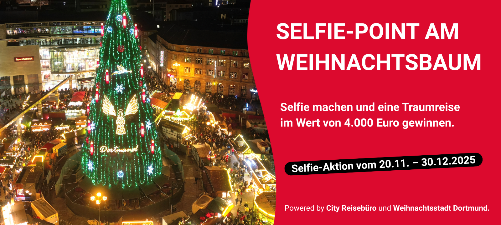 Macht mit beim Selfie-Point und schickt uns euer Selfie für die Chance auf eine Traumreise im Wert von 4.000 Euro.