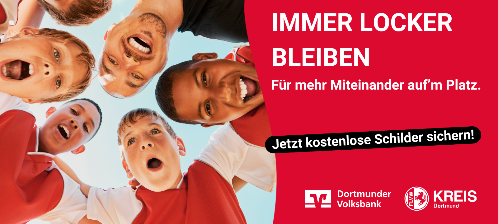 Immer locker bleiben: Für mehr Miteinander auf'm Platz.