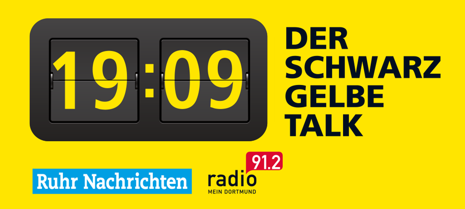 Das Logo zu 19:09 - Der schwarzgelbe Talk