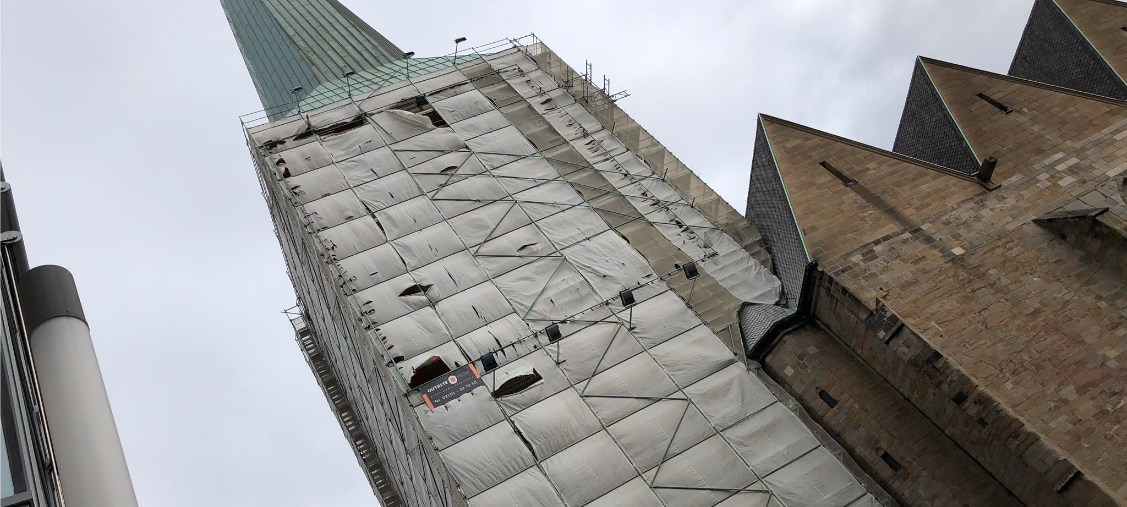 Baustelle an der Petrikriche